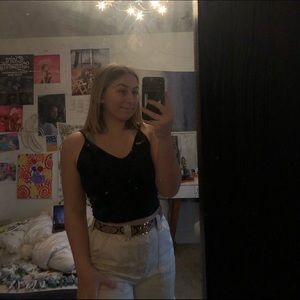 brandy melville black tank top